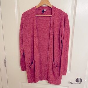 H&M Oversized Pink Cardigan